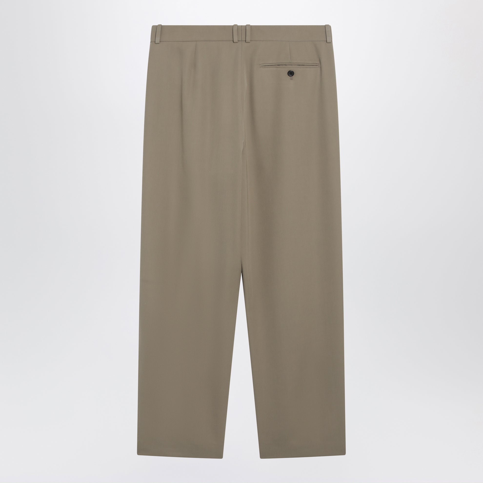 Gianni tapered wool gabardine trousers in beige