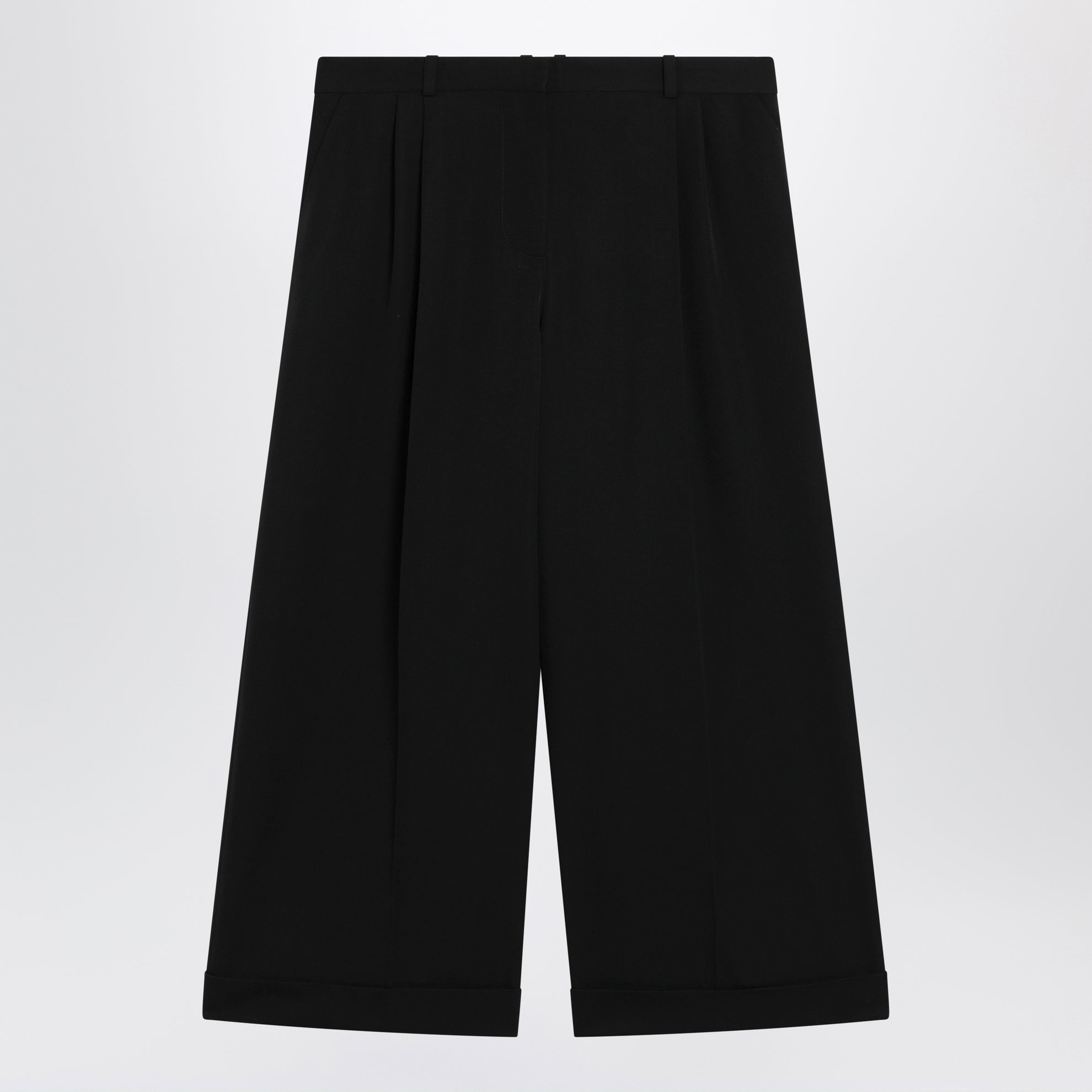 Lior Hose aus japanischer Wollgabardine schwarz