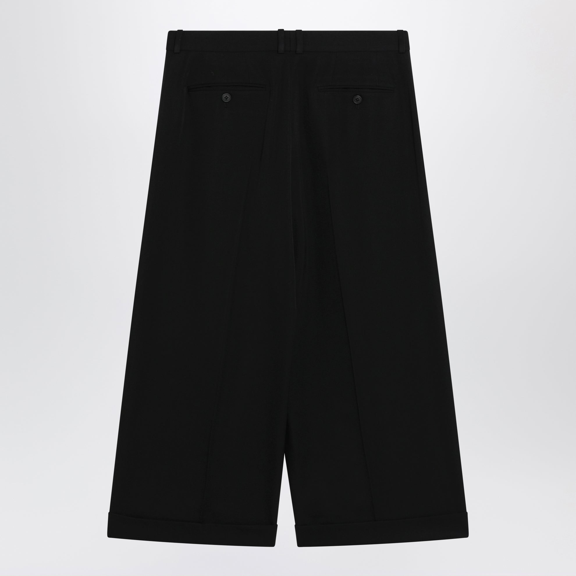Lior Hose aus japanischer Wollgabardine schwarz