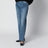 Fima Low-Rise Jeans mit geradem Bein aus Denim, mittelindigo