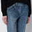 Fima Low-Rise Jeans mit geradem Bein aus Denim, mittelindigo