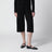 Dusk ribbed cotton jersey shorts in black
