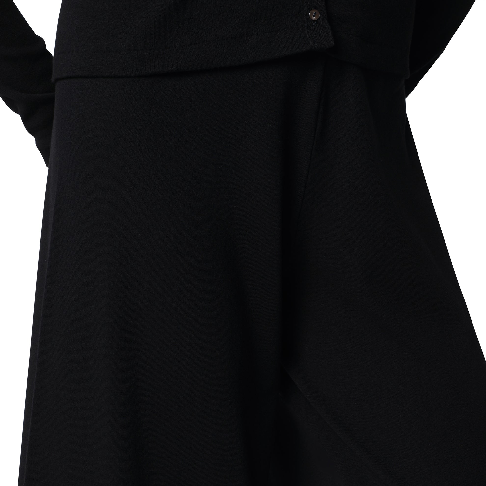 Shorts Dusk aus geripptem Baumwolljersey, schwarz
