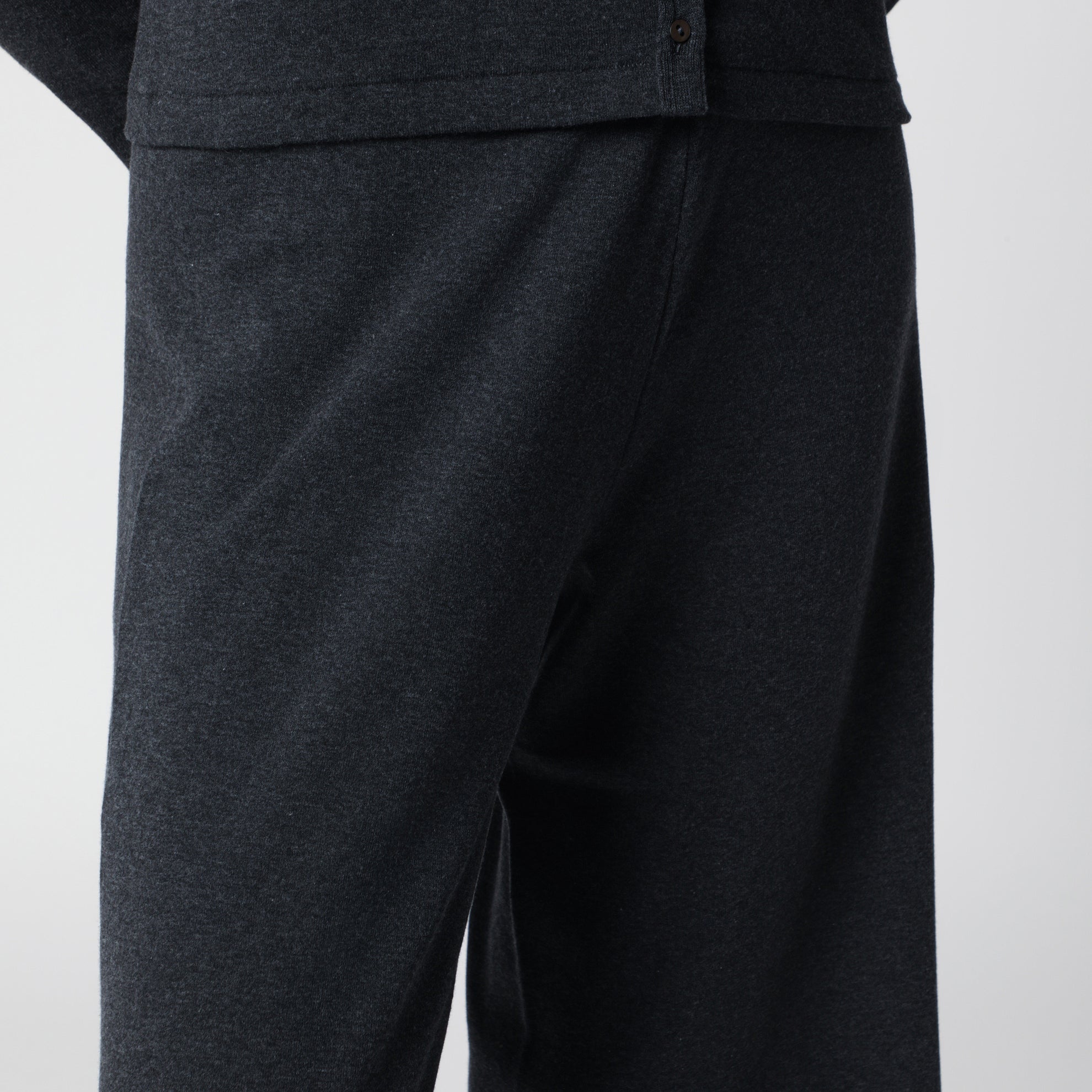 Culotte Dusk aus Baumwolljersey in Anthrazit meliert
