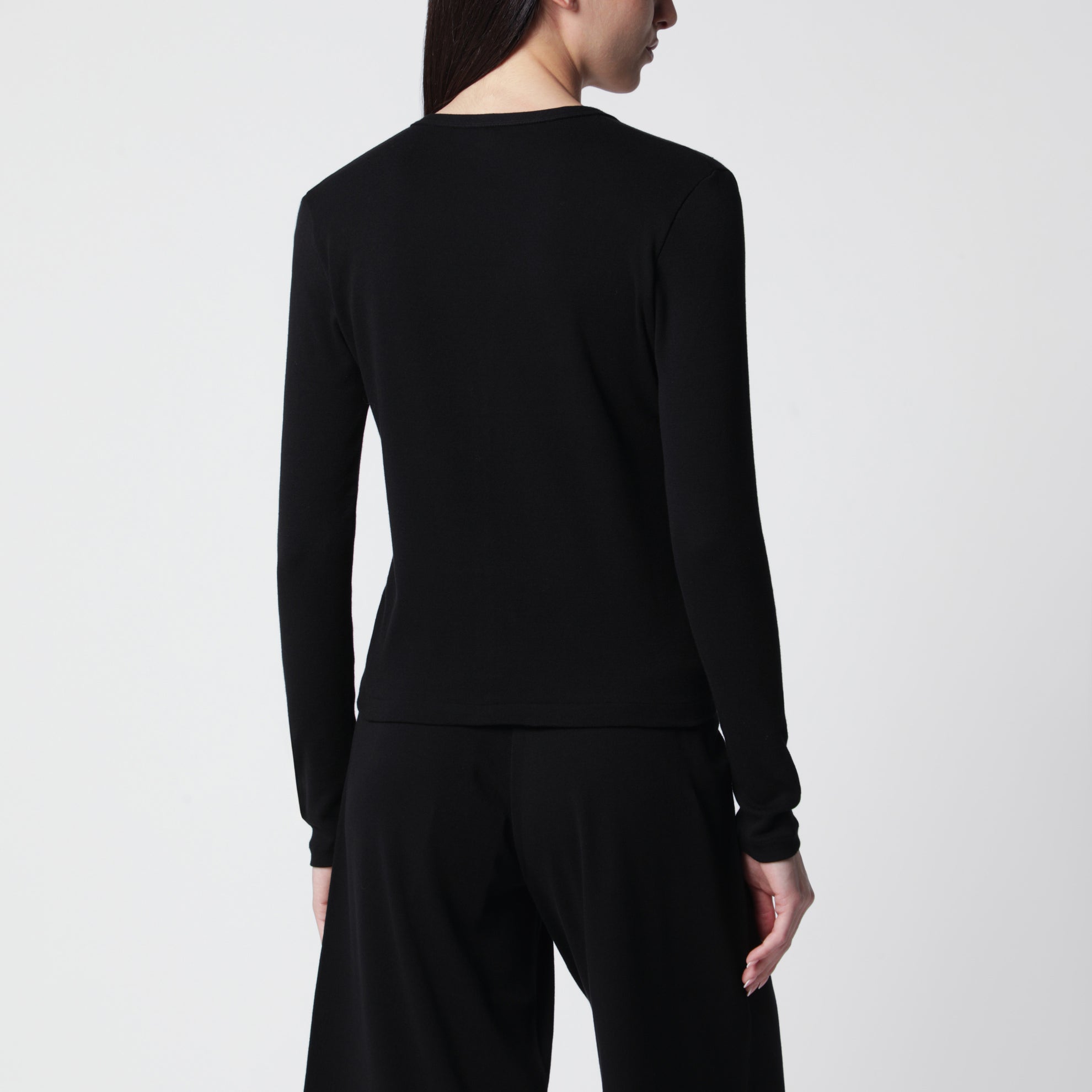 Black cotton cardigan