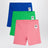 Set aus drei bunten Shorts aus Baumwolle