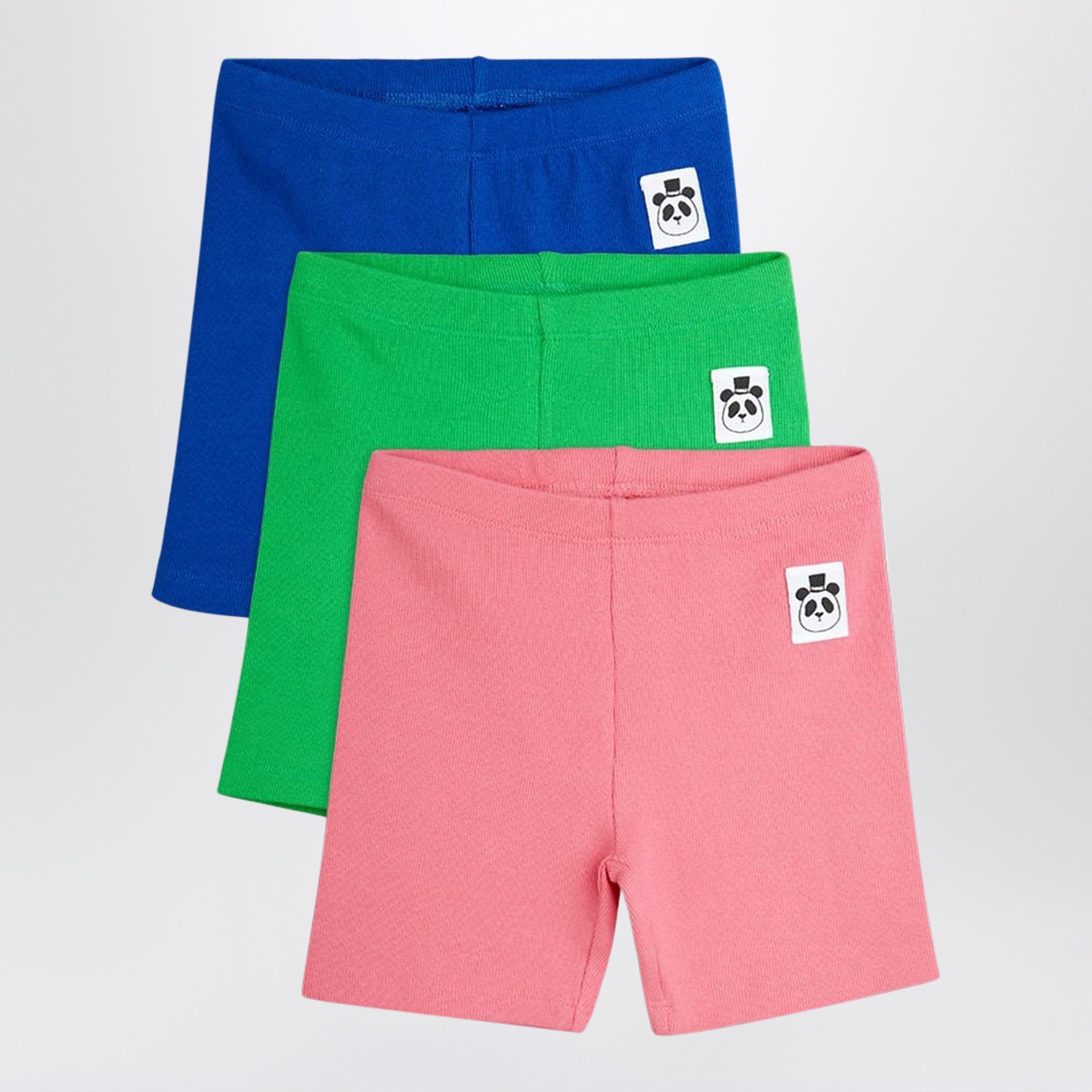 Set of three colorful cotton shorts