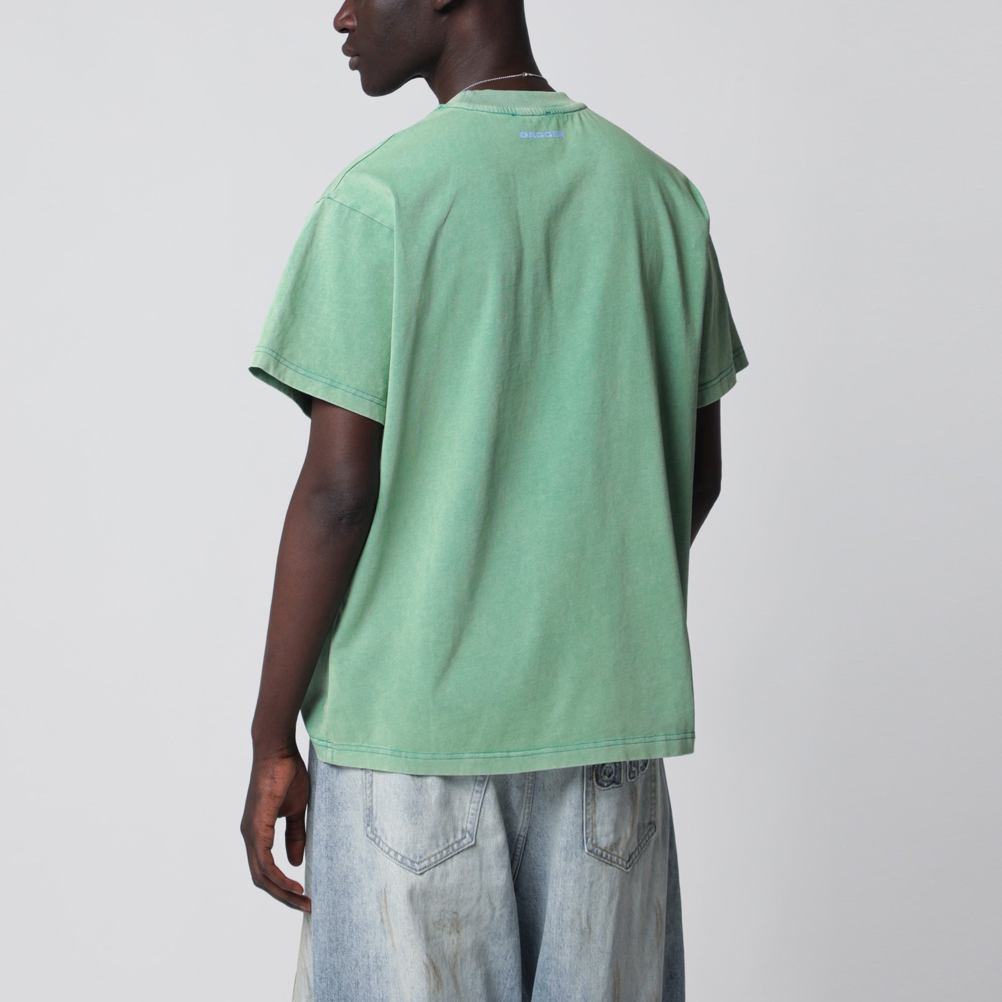 T-shirt Trauma Blonde vert délavé