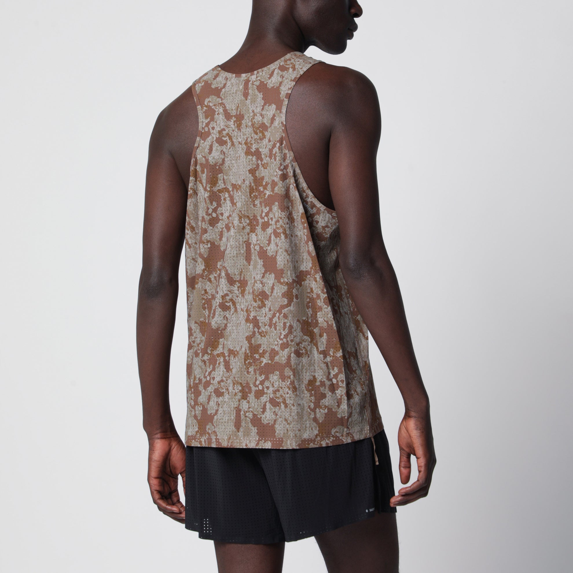 MothTech Tanktop in Camouflage aus perforiertem Micro-Jersey