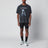 MothTech Aged Black T-Shirt mit Löchern