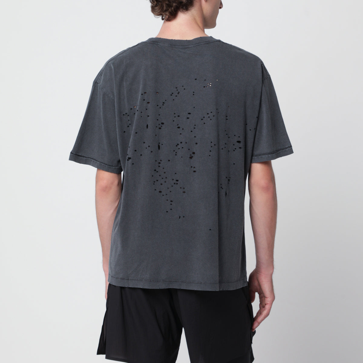 T-shirt MothTech Aged Black in cotone