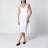 Robe Sunday midi en popeline de coton blanche