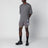 AuraLite pleated T-shirt in granite grey
