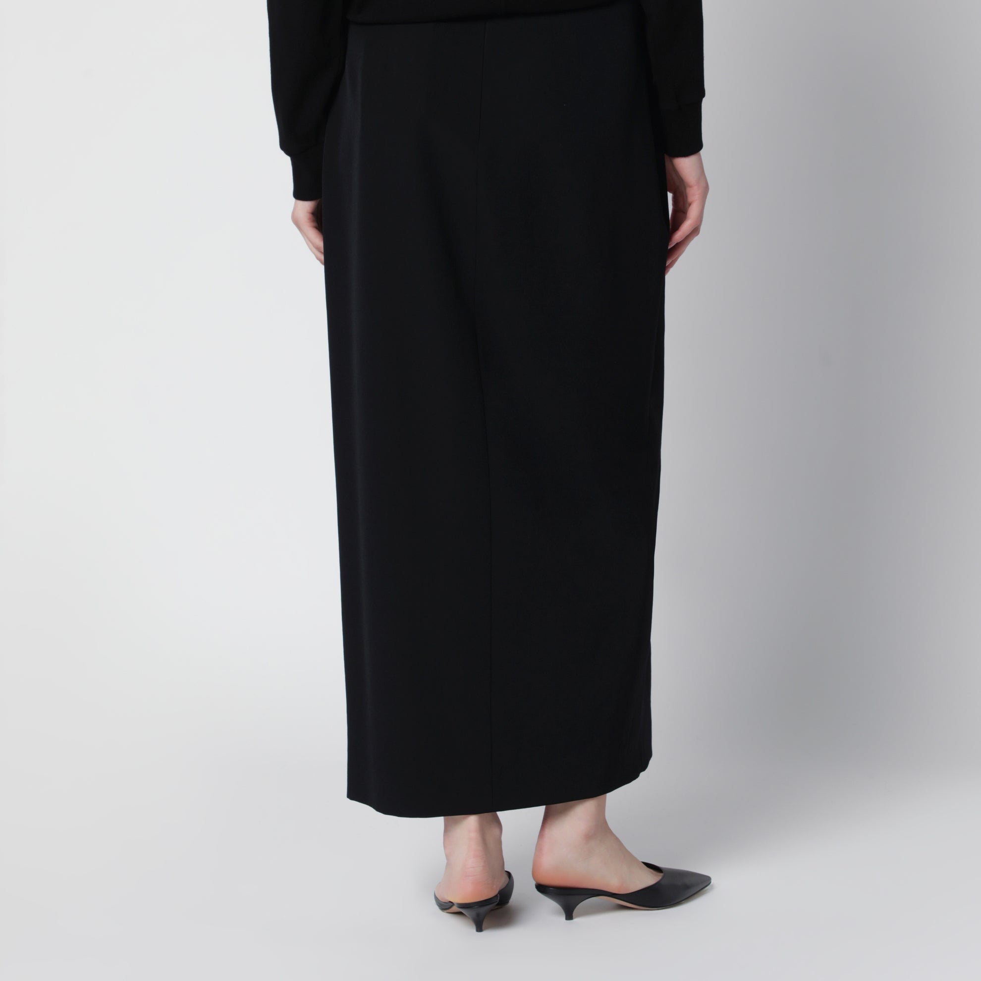 Jupe Iphora longue en laine noire