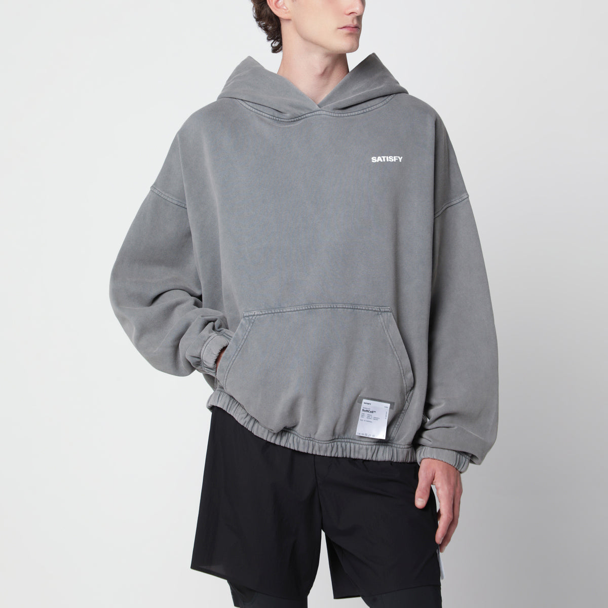 Felpa con cappuccio SoftCell Aged Grey
