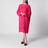 Dress with Fuchsia Print in Viscose