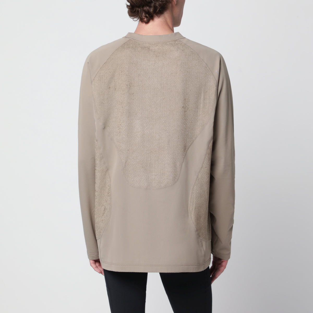 T-shirt a maniche lunghe FuzzFleece Octa beige