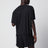T-shirt Space‑O nera in micro jersey traforato