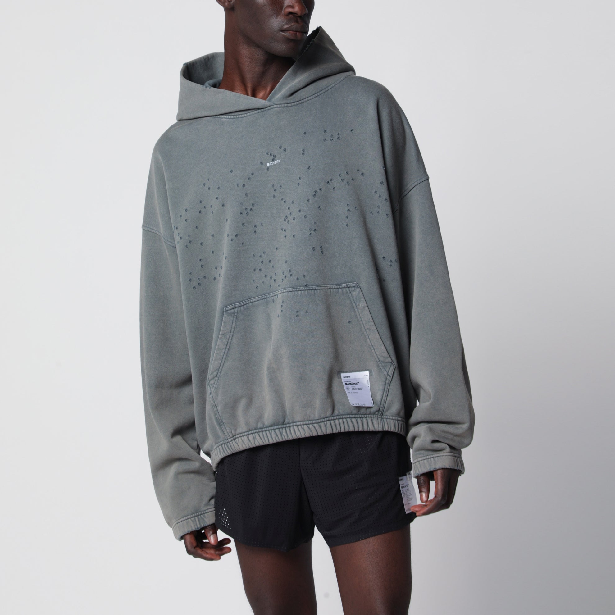 MothTech Kapuzenpullover Faded Black