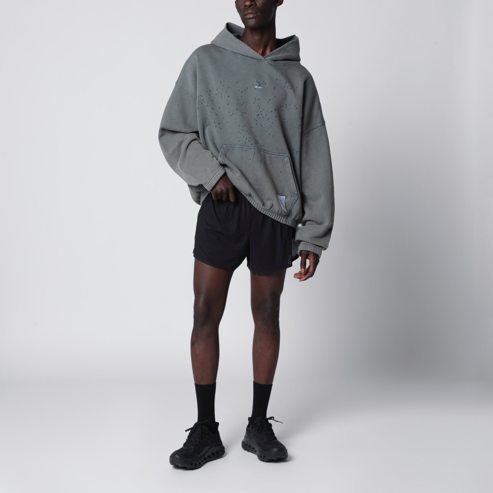 MothTech Kapuzenpullover Faded Black