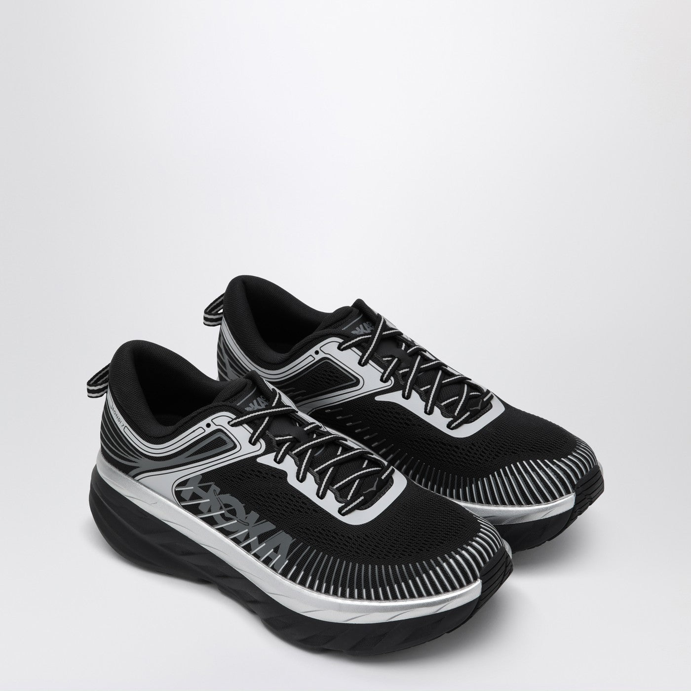 HOKA ONE ONE® Bondi 7 Sneakers Black/Stardust | TheDoubleF