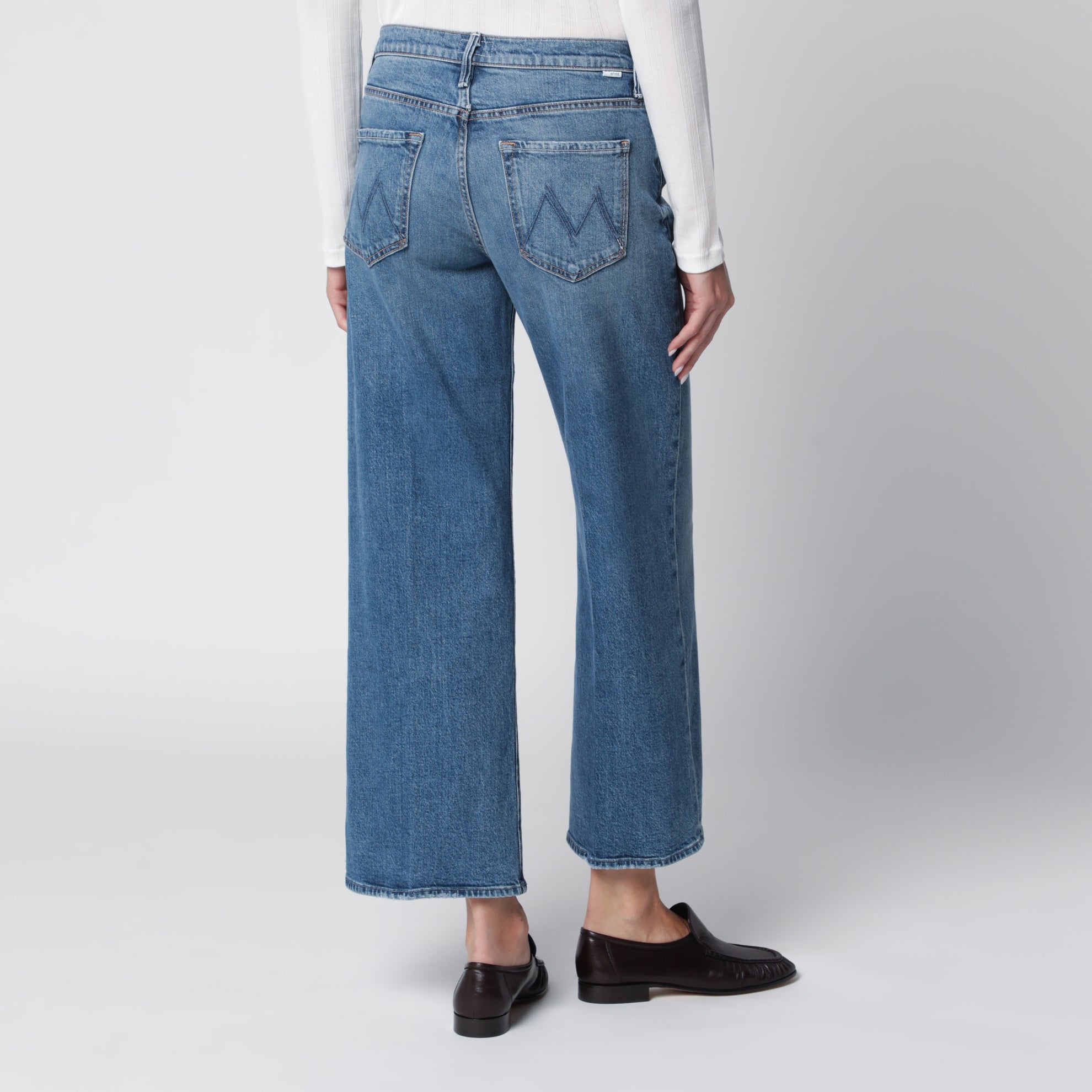 Mid Rise Maven Flood jeans in medium blue denim