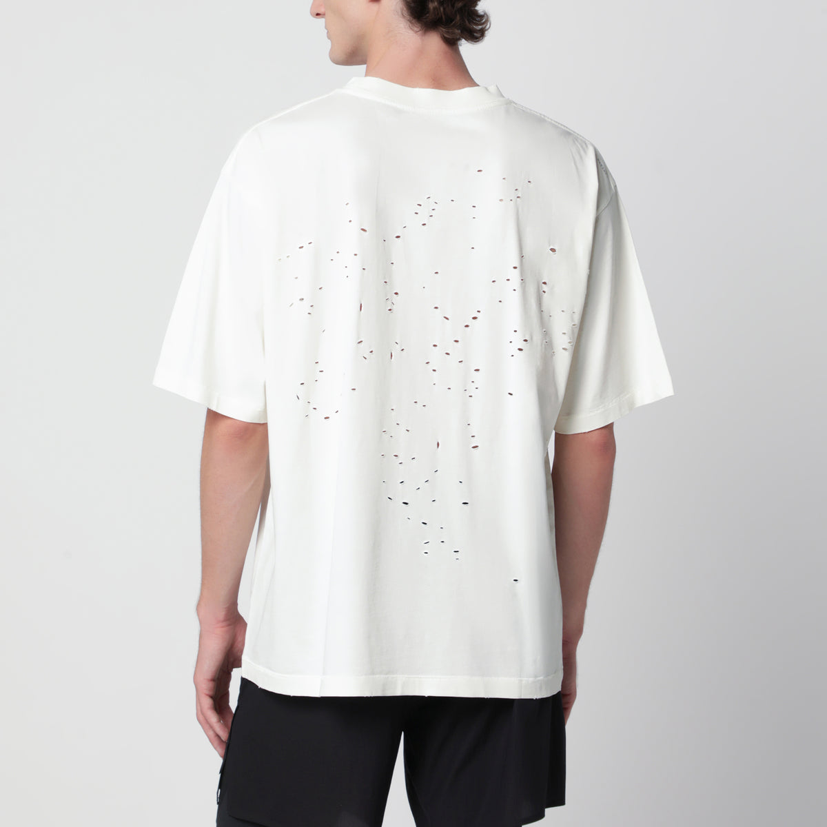 T-shirt a maniche lunghe MothTech Waffle Off White