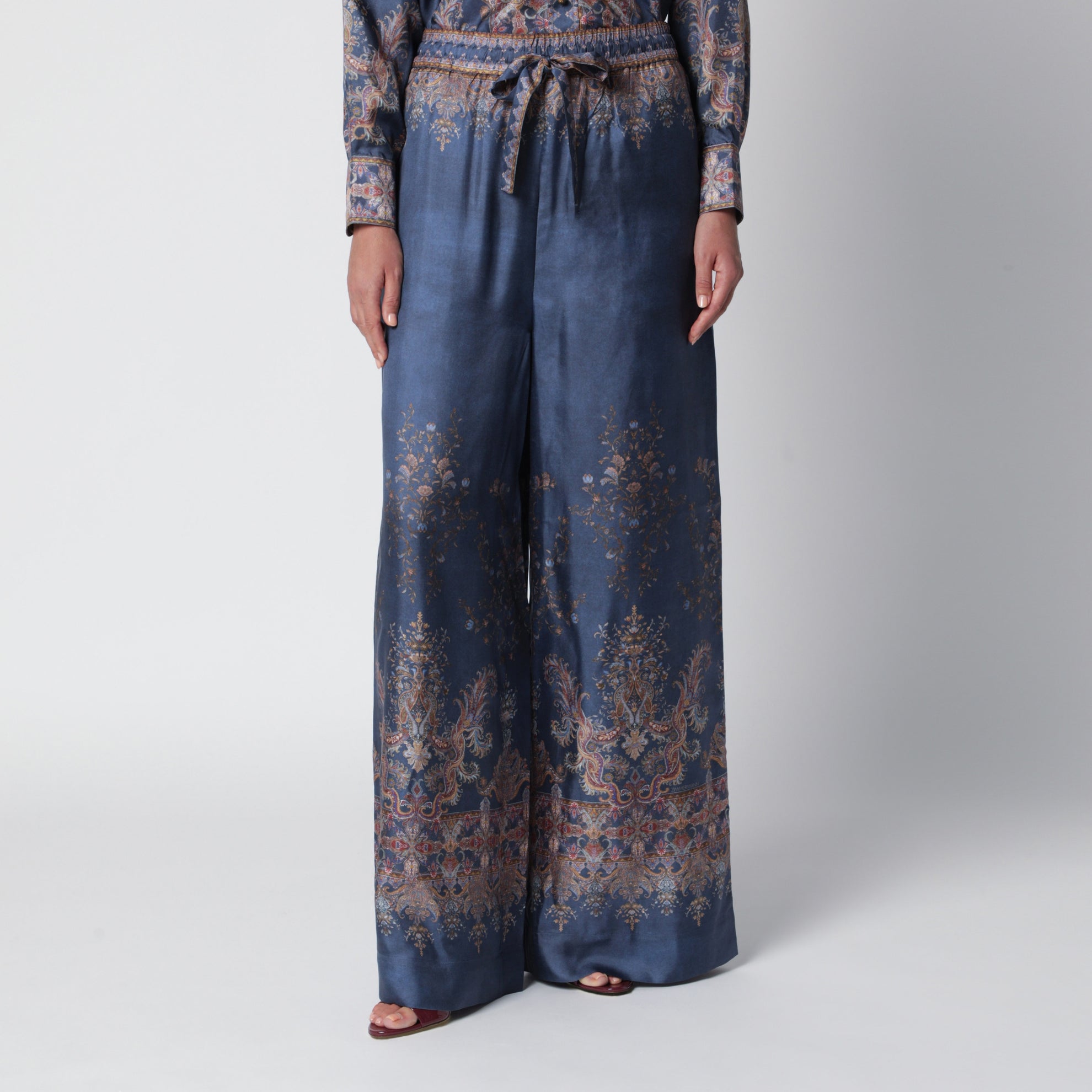 Valiant marineblaue Seidenhose