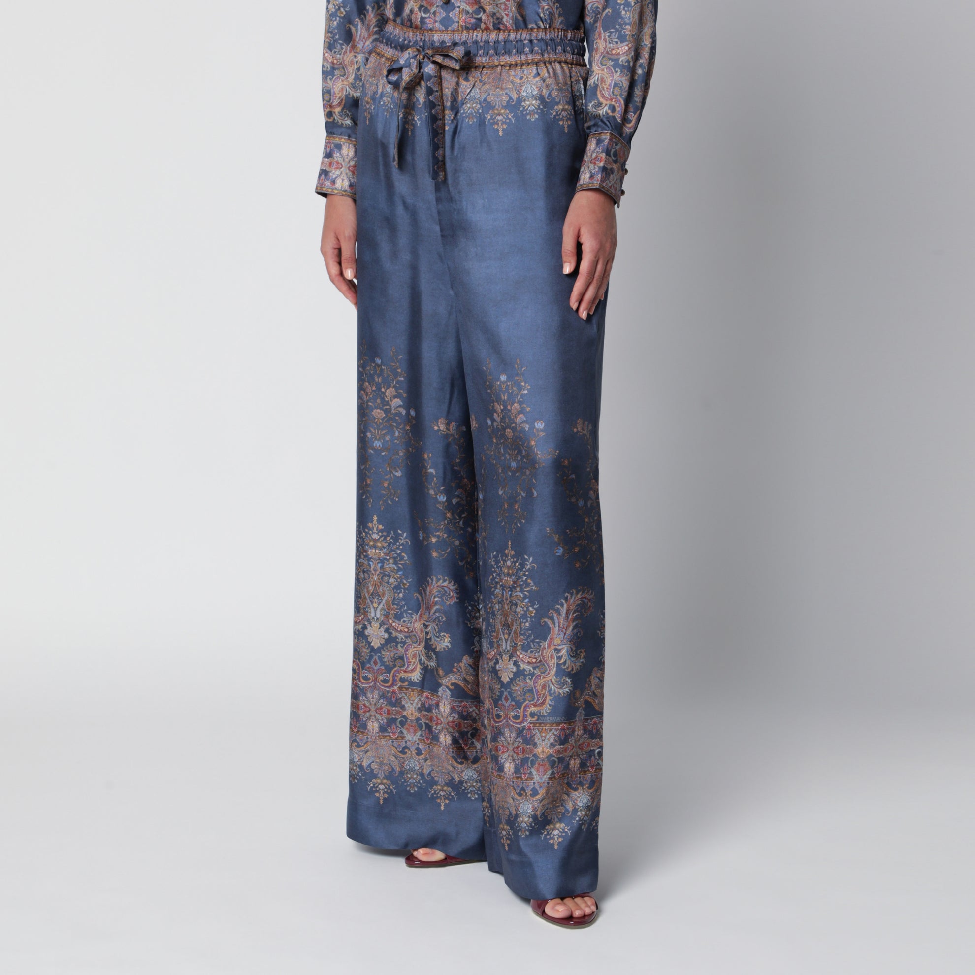 Valiant marineblaue Seidenhose