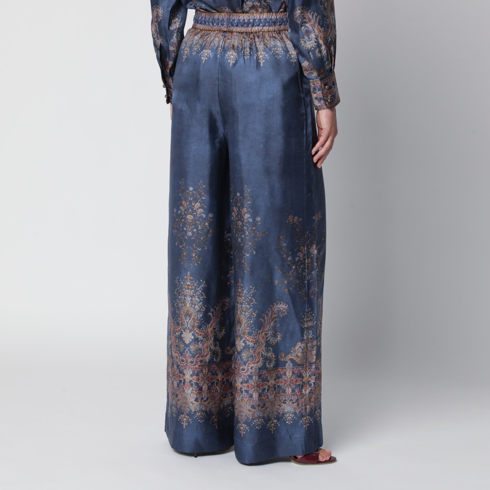 Valiant marineblaue Seidenhose