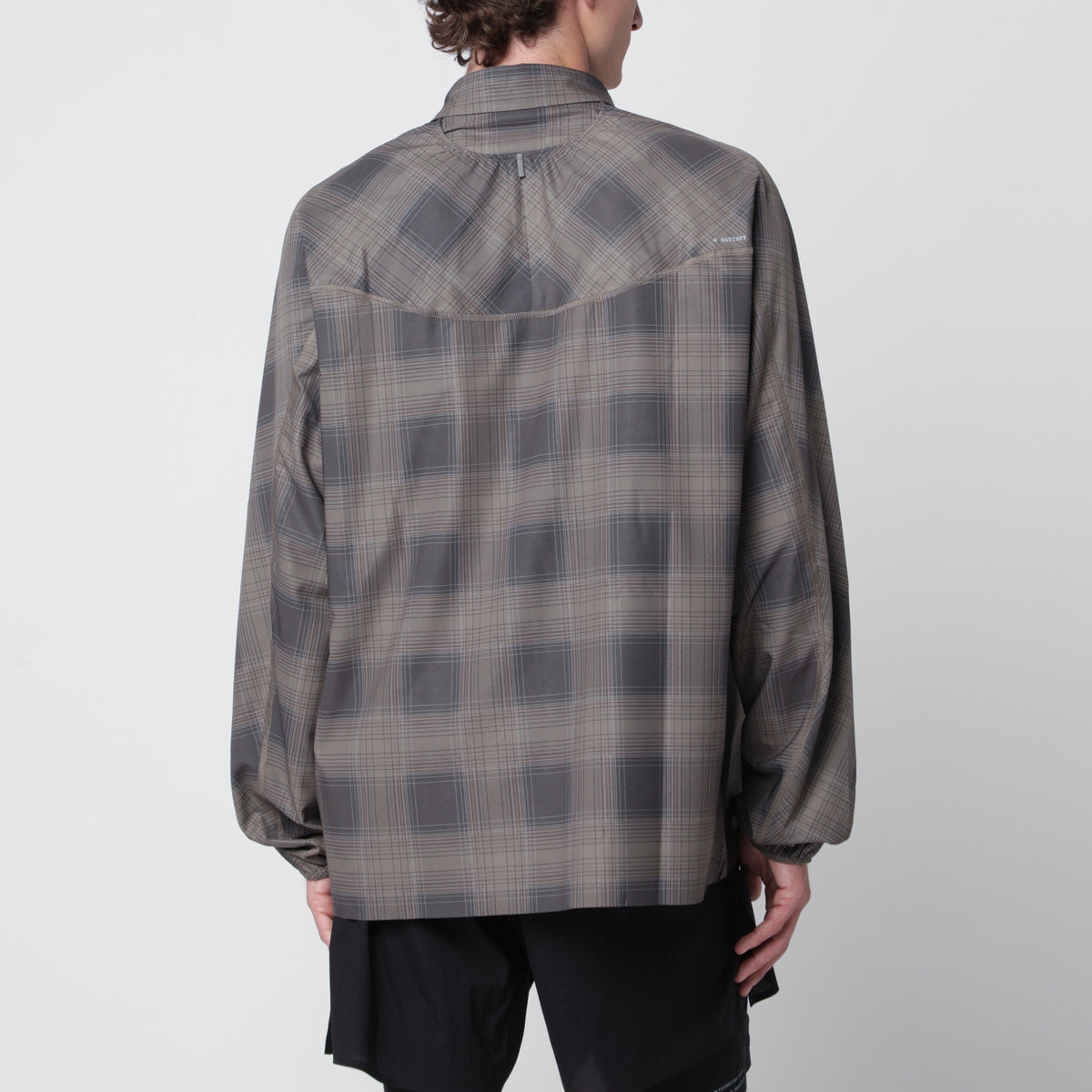 Green check-pattern AmbientWarp River shirt