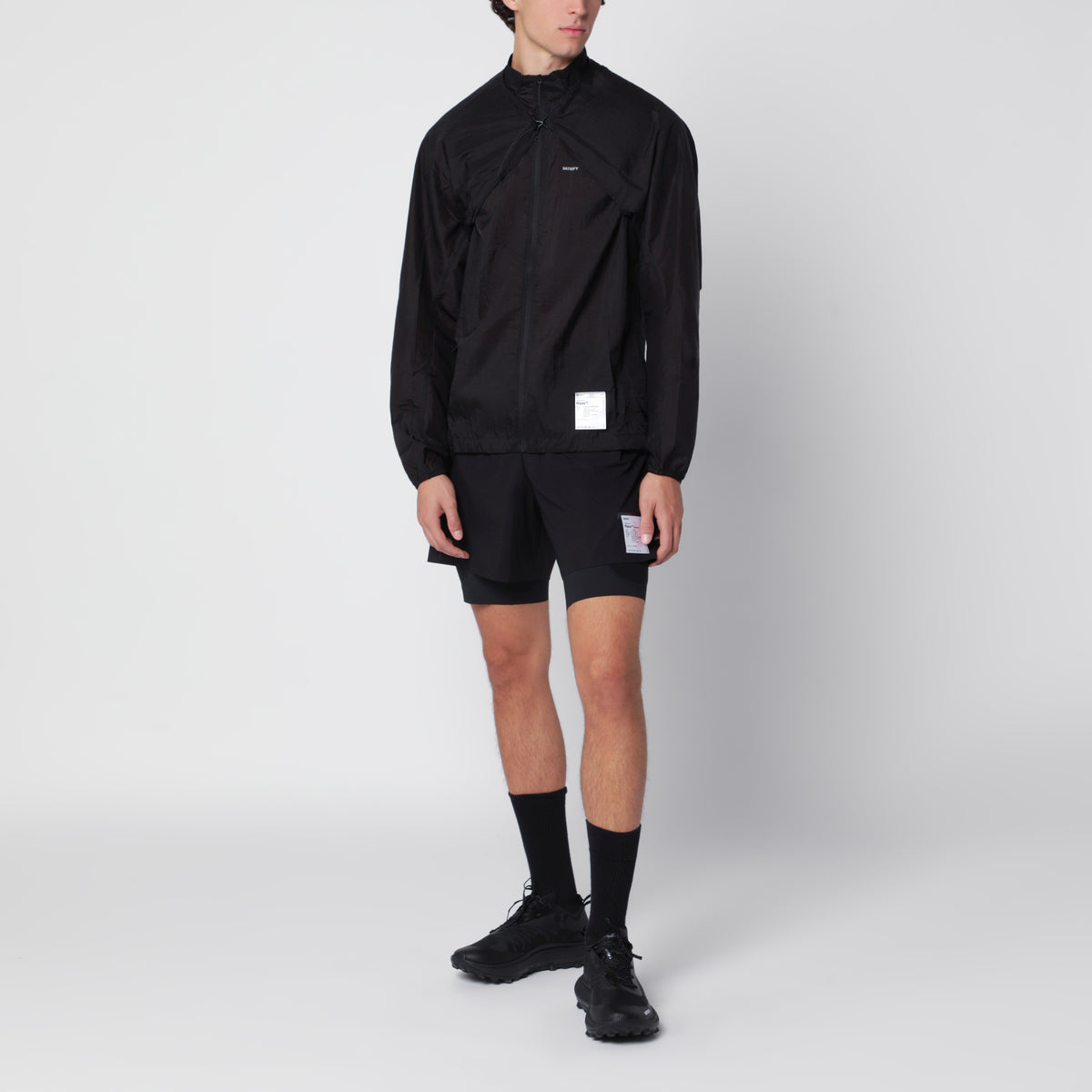 Black Rippy Modular Windbreaker