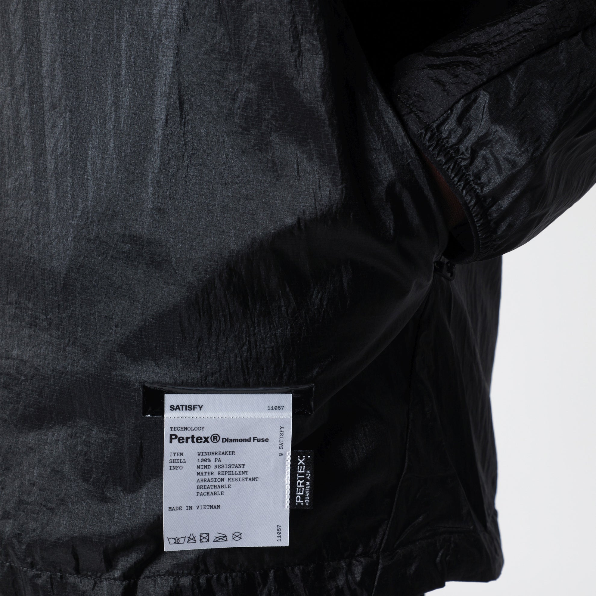 Black Pertex Diamond Fuse windbreaker jacket
