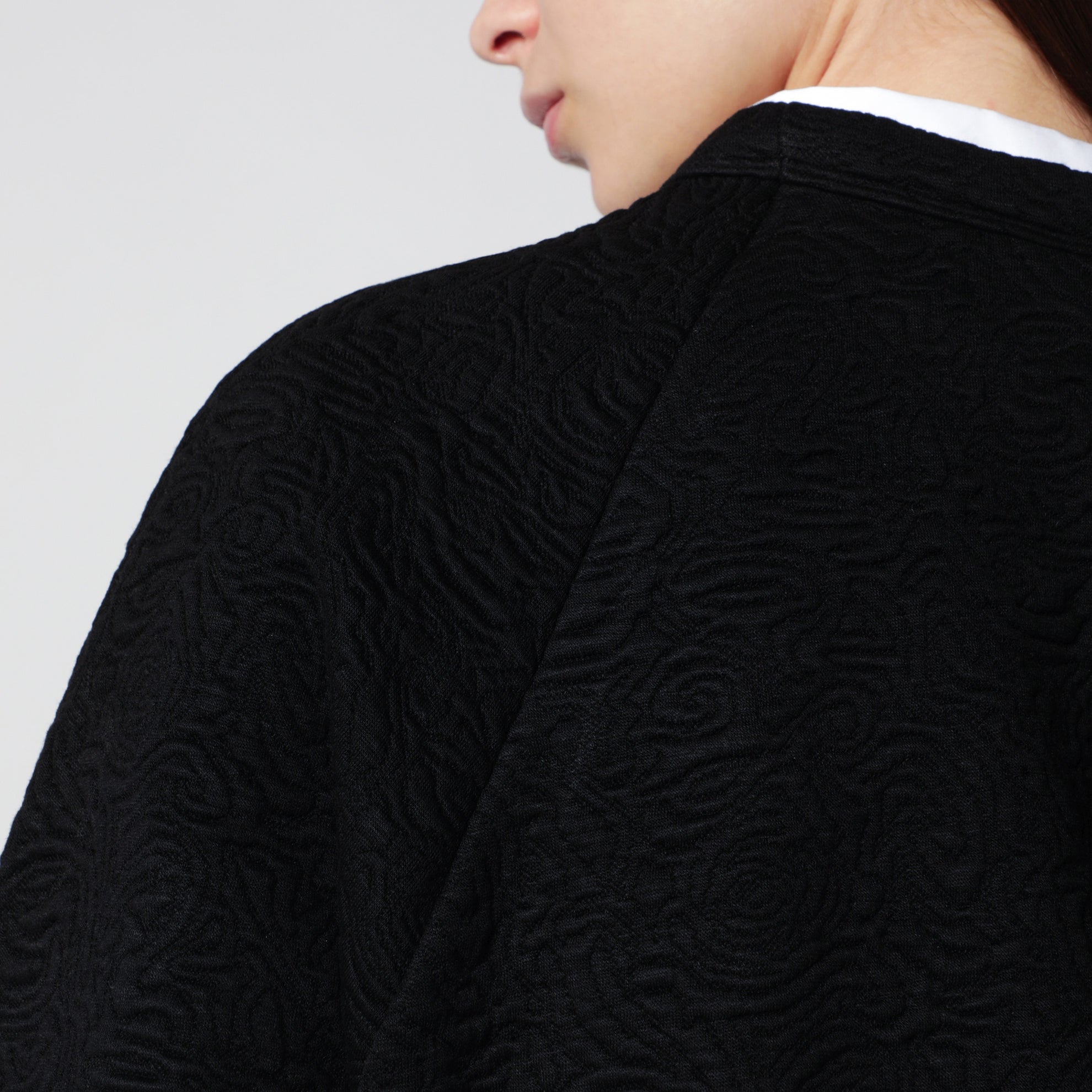 Sweat noir en mélange de viscose