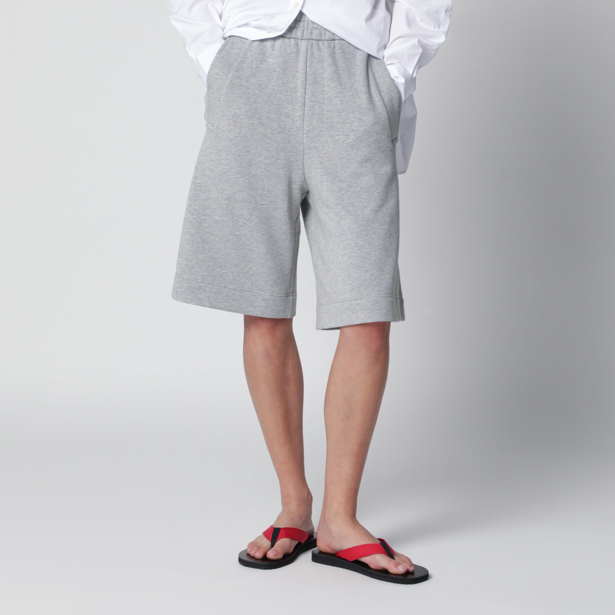 Grey cotton shorts