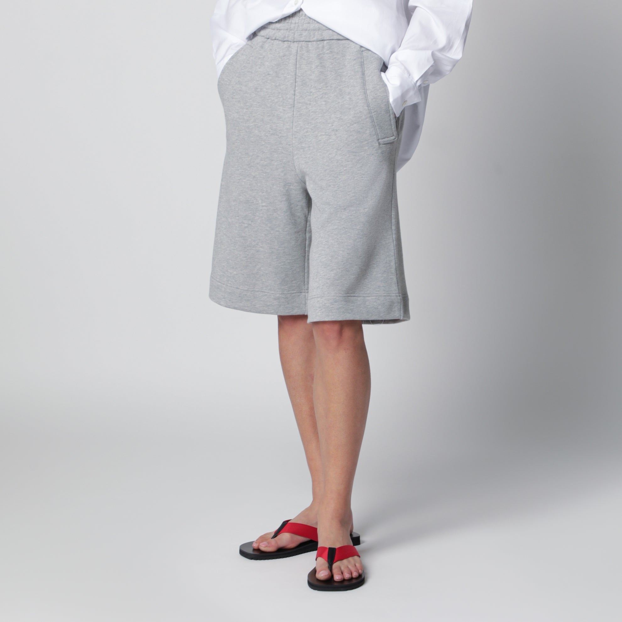 Grey cotton shorts
