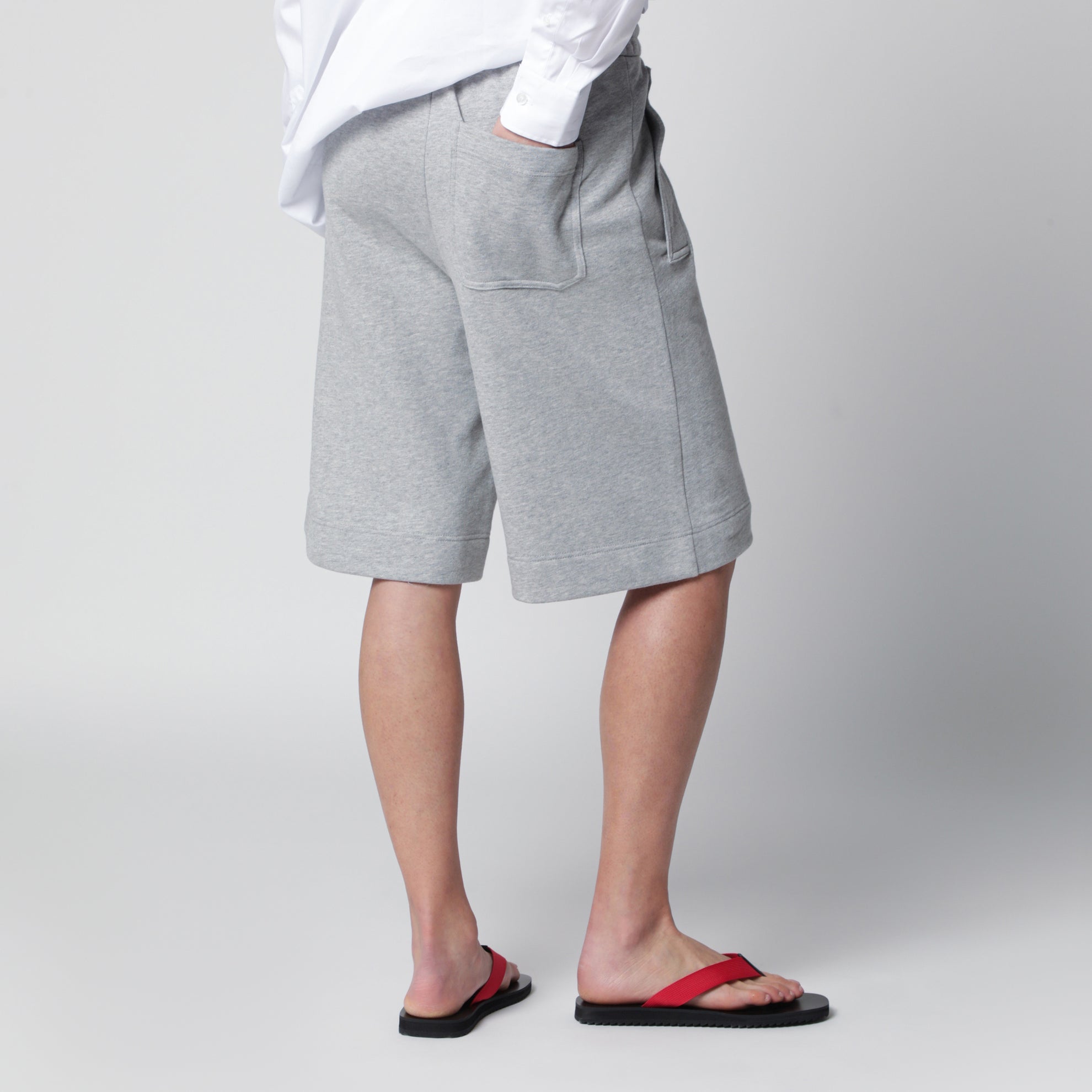 Grey cotton shorts