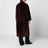 Manteau réversible Rilana Mahogany en cuir
