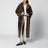 Brown Rein reversible leather coat