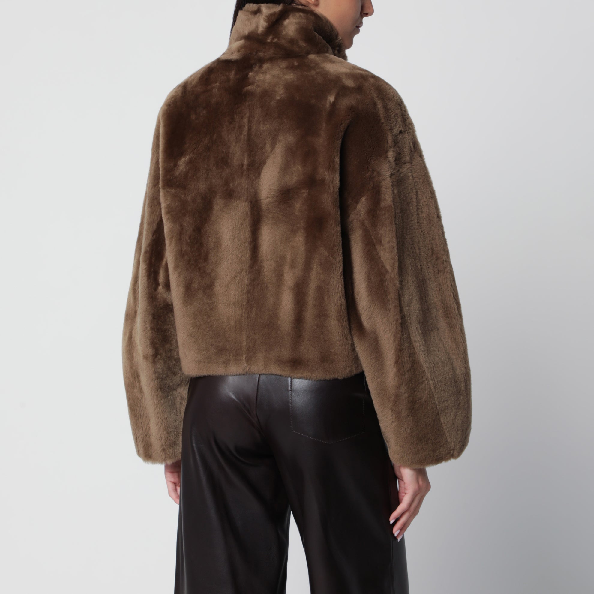 Veste zippée réversible Indy marron