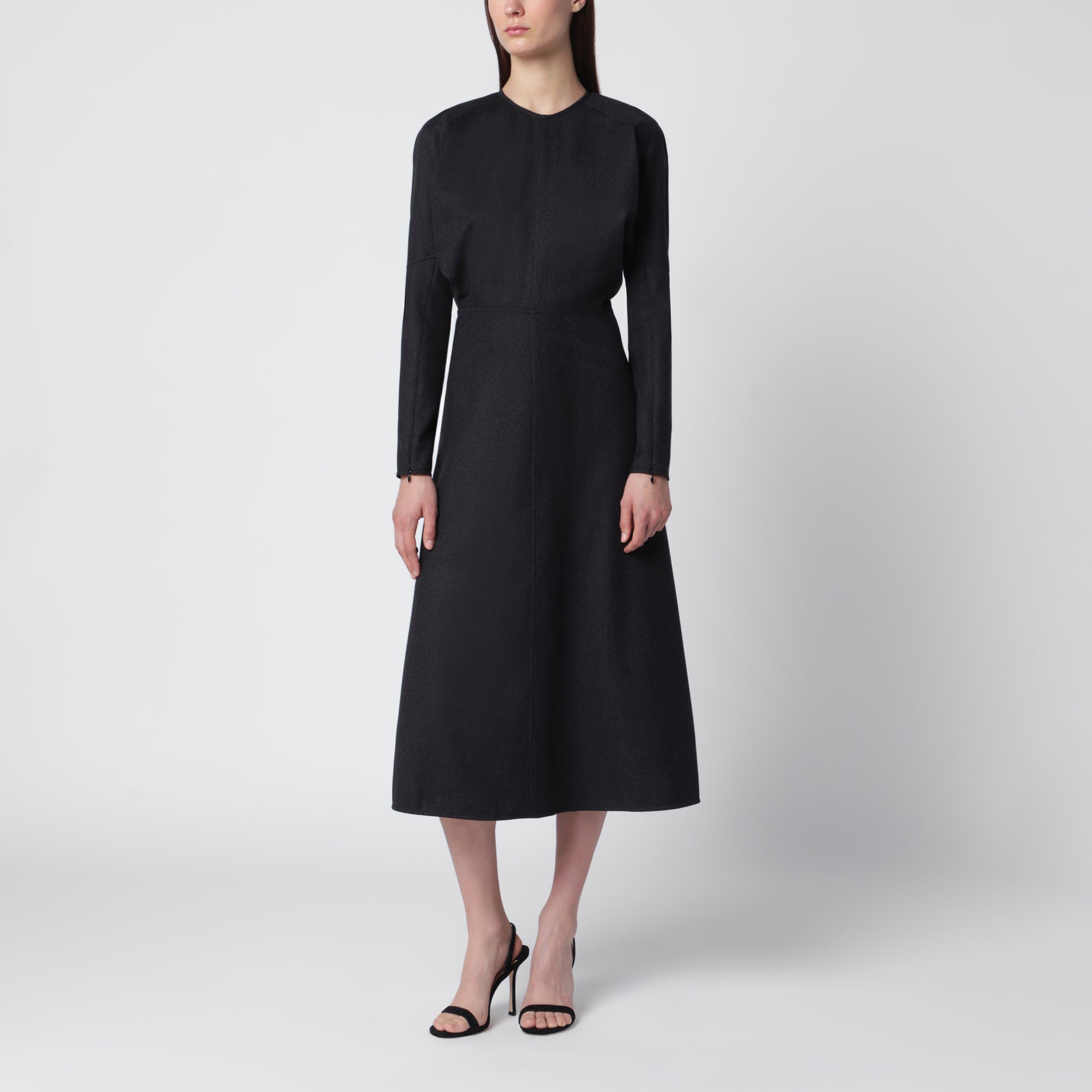 Doman Kleid aus Schurwolle in Dunkelgrau