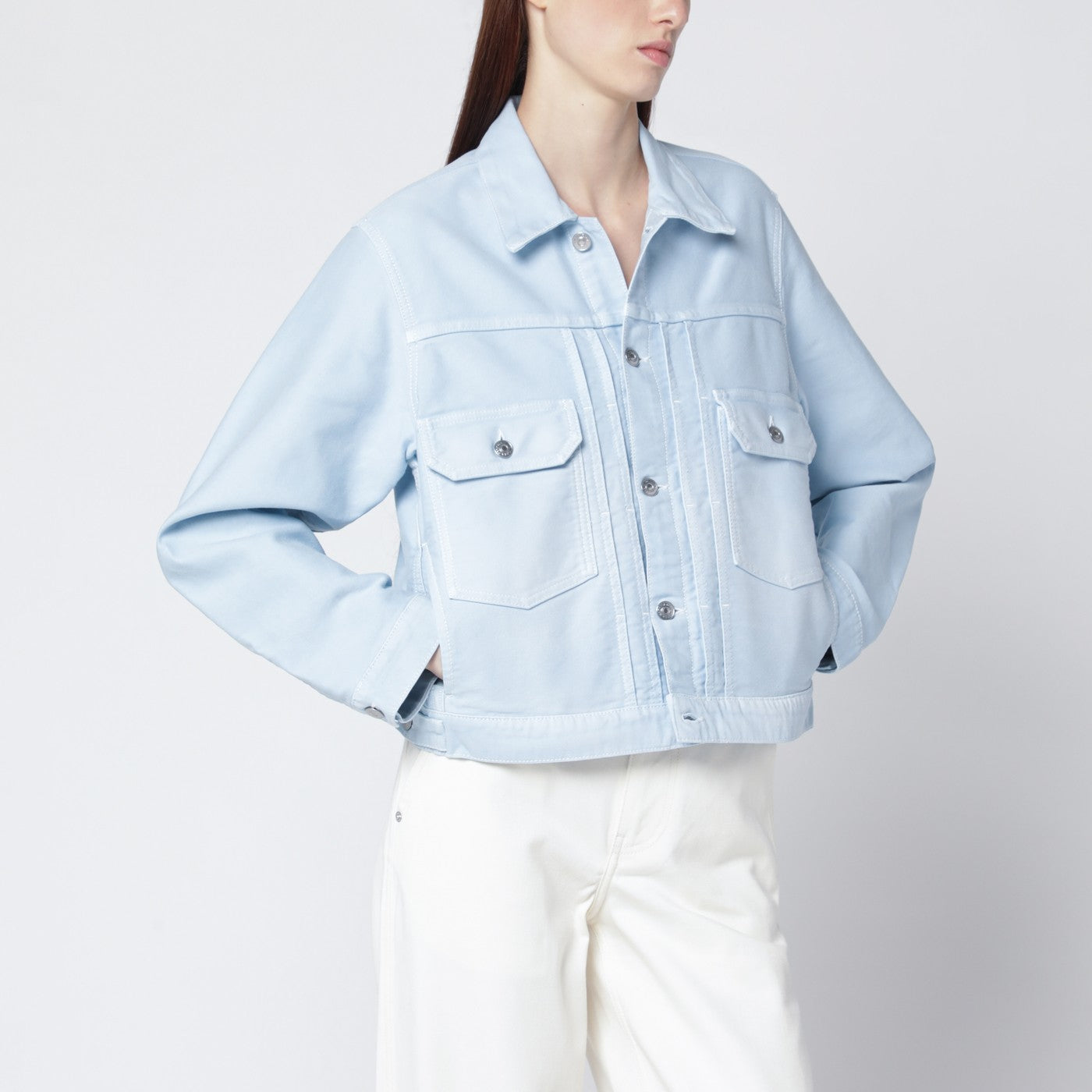 Jeansjacke in Hellblau
