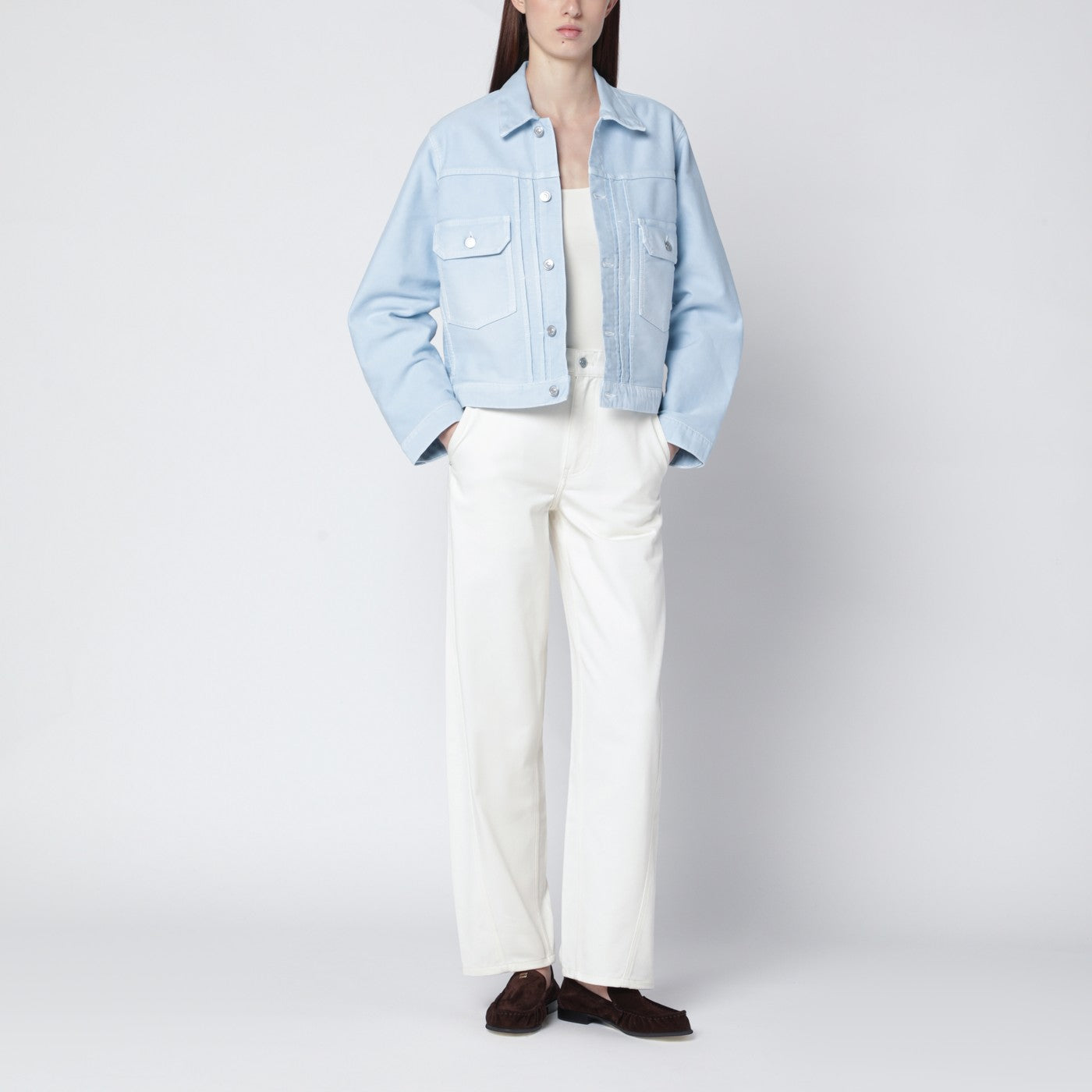 Jeansjacke in Hellblau