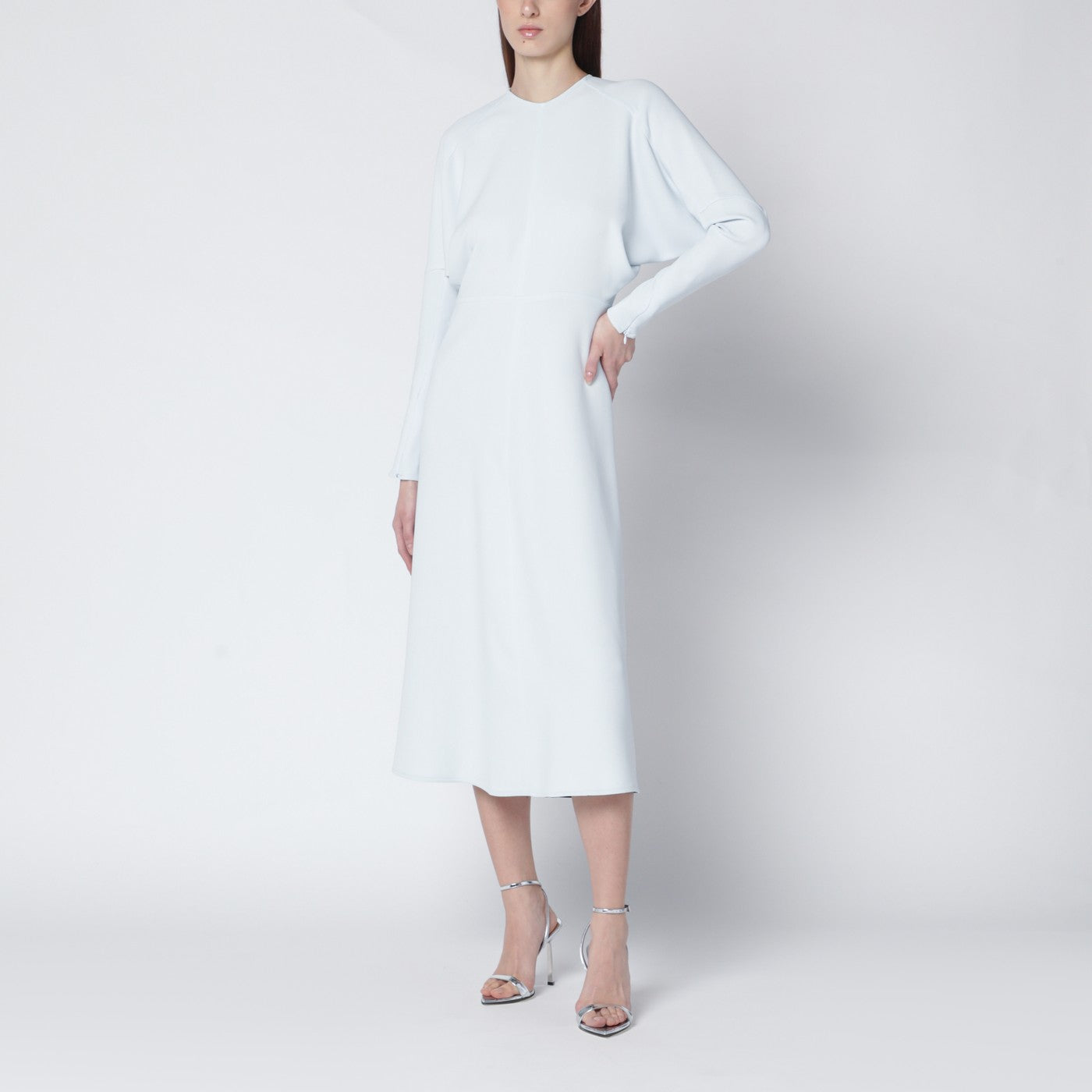 Ice blue Dolman midi dress