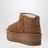 Classic Ultra Mini platform boots in chestnut