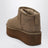 Stivali Classic Ultra Mini con Plateau Light bronze