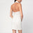 Cremefarbenes Kleid mit Pailletten