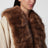 Jacket with faux fur collar