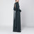 Long green dress with rhinestones
