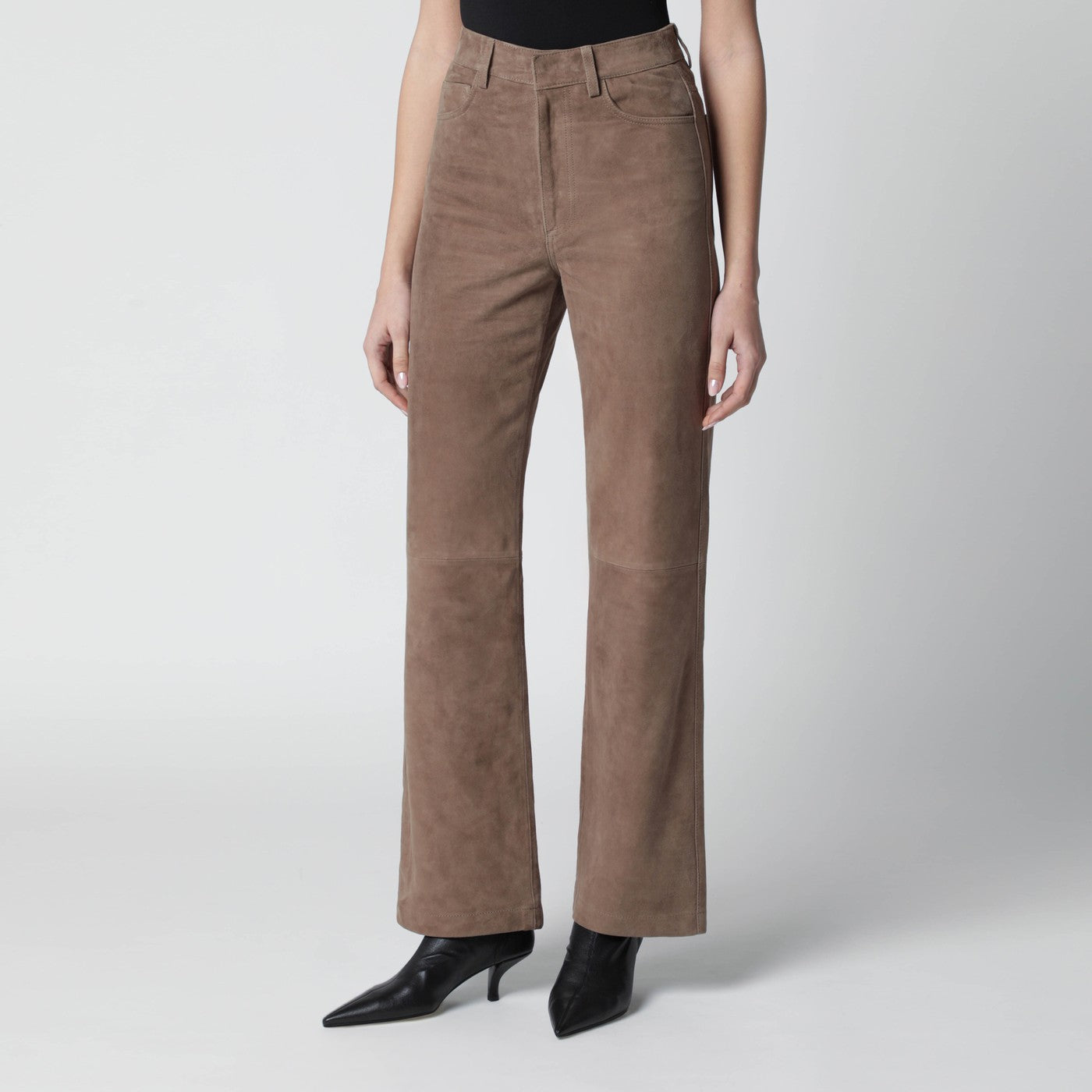 Pantalon en daim marron